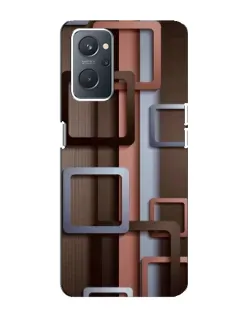 Чохол для OPPO A76 з картинкою «Коричневі об'ємні квадрати» Чохол для OPPO A76 з картинкою «Коричневі об'ємні квадрати»