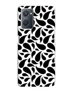 Чохол для OPPO A76 з картинкою «Контрастні чорні краплі»