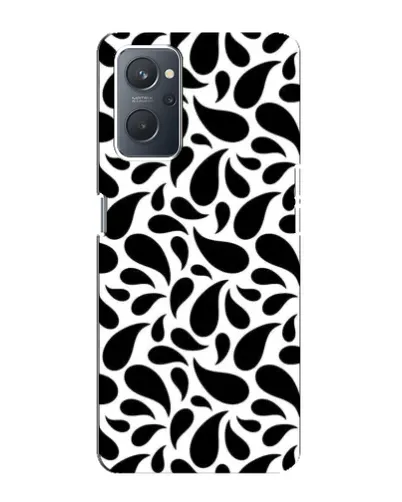 Чохол для OPPO A76 з картинкою «Контрастні чорні краплі»