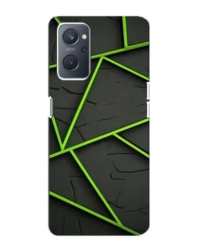 Чохол для OPPO A76 з картинкою «Зелені геометричні лінії»