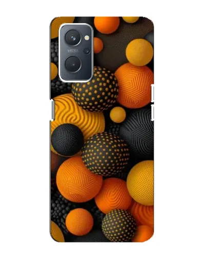 Чохол для OPPO A76 з картинкою «Об'ємні помаранчеві сфери»