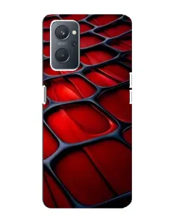 Чохол для OPPO A76 з картинкою «Червона глянцева сітка»