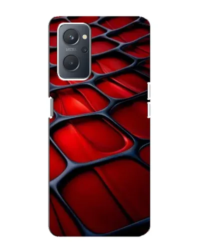 Чохол для OPPO A76 з картинкою «Червона глянцева сітка»
