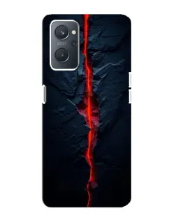 Чохол для OPPO A76 з картинкою «Червона лавова тріщина»