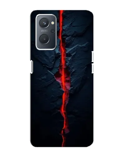 Чохол для OPPO A76 з картинкою «Червона лавова тріщина»
