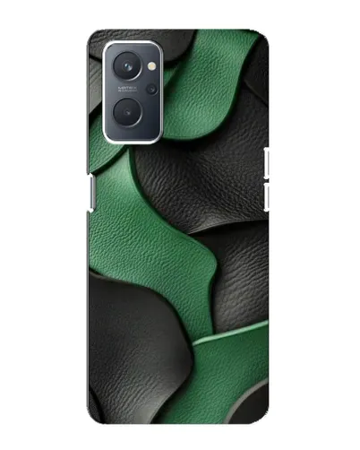 Чохол для OPPO A76 з картинкою «Зелені шкіряні хвилі»