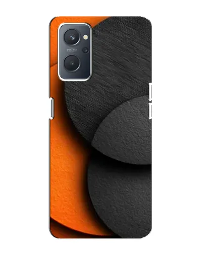 Чохол для OPPO A76 з картинкою «Геометрія помаранчевих кіл»