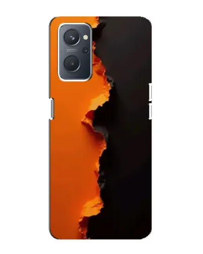 Чохол для OPPO A76 з картинкою «Помаранчевий розлом»