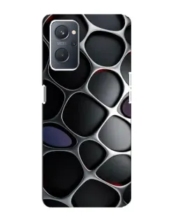 Чохол для OPPO A76 з картинкою «Об'ємна темна решітка»
