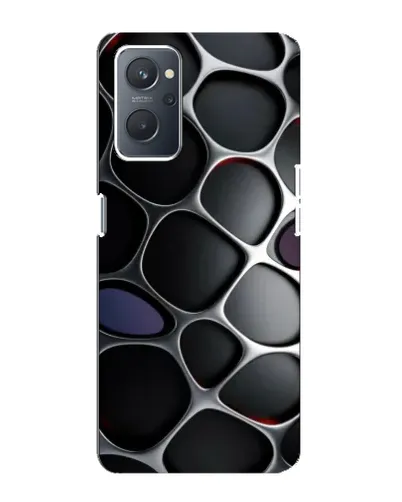 Чохол для OPPO A76 з картинкою «Об'ємна темна решітка»