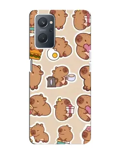 Чохол для OPPO A76 з картинкою «Капібари паттерн» Чохол для OPPO A76 з картинкою «Капібари паттерн»