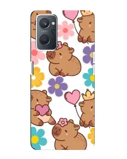 Чохол для OPPO A76 з картинкою «Квітковий паттерн капібар» Чохол для OPPO A76 з картинкою «Квітковий паттерн капібар»