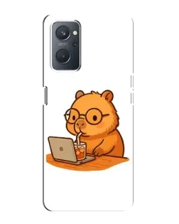 Чохол для OPPO A76 з картинкою «Капібара з ноутбуком» Чохол для OPPO A76 з картинкою «Капібара з ноутбуком»