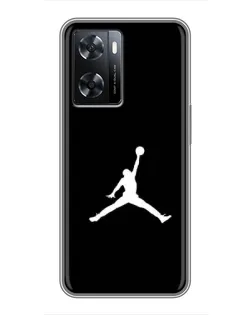 Чехол для OPPO A77 с картинкой «Jordan Silhouette»