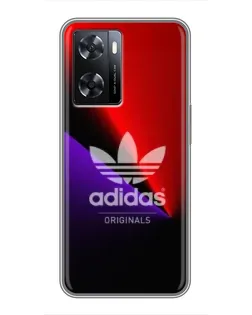 Чохол для OPPO A77 з картинкою «Adidas Red Neon»