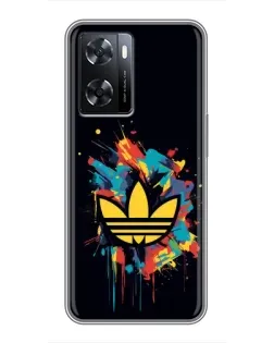 Чохол для OPPO A77 з картинкою «Adidas Splash»