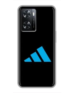 Чохол для OPPO A77 з картинкою «Adidas Cyan Logo»