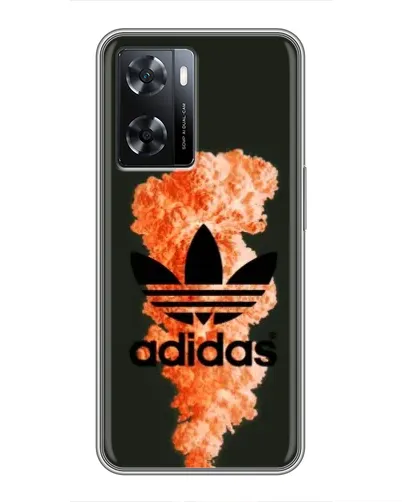 Чехол для OPPO A77 с картинкой «Оранжевый дым Adidas» Чехол для OPPO A77 с картинкой «Оранжевый дым Adidas»