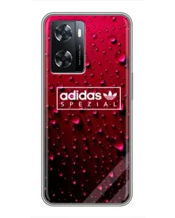 Чохол для OPPO A77 з картинкою «Adidas Gold Marble»
