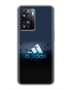 Чохол для OPPO A77 з картинкою «Adidas Water Drops»