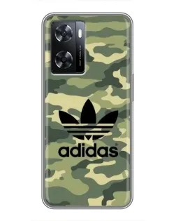 Чохол для OPPO A77 з картинкою «Мілітарі стиль Adidas»