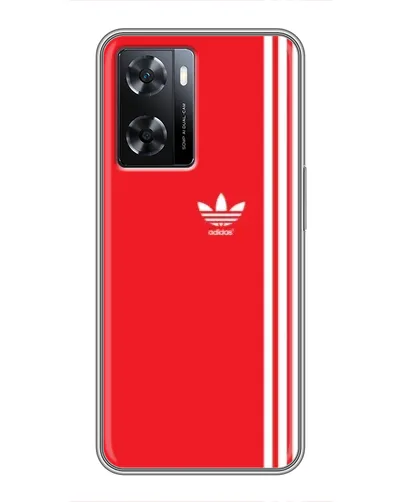 Чехол для OPPO A77 с картинкой «Красный минимализм Adidas» Чехол для OPPO A77 с картинкой «Красный минимализм Adidas»