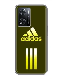 Чехол для OPPO A77 с картинкой «Оливковый градиент Adidas»