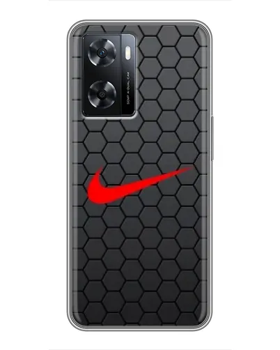 Чохол для OPPO A77 з картинкою «Nike — карбонова сітка»