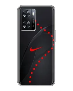 Чохол для OPPO A77 з картинкою «Абстрактний дизайн Nike»