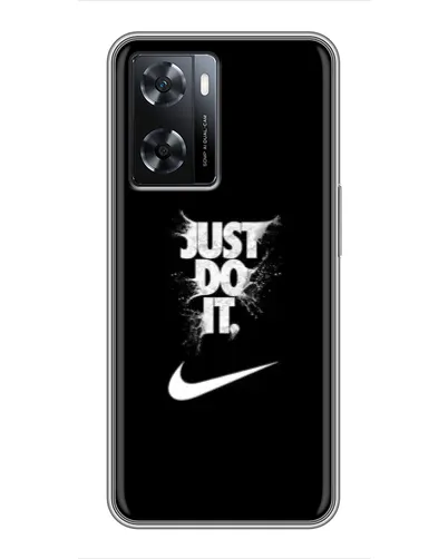 Чохол для OPPO A77 з картинкою «Текстовий принт Nike»
