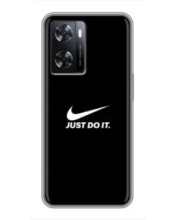 Чохол для OPPO A77 з картинкою «Мінімалізм від Nike»
