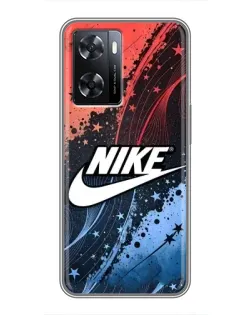 Чохол для OPPO A77 з картинкою «Градієнтний принт Найк»