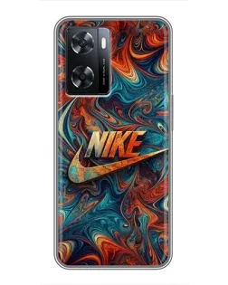 Чохол для OPPO A77 з картинкою «Nike в абстракції»