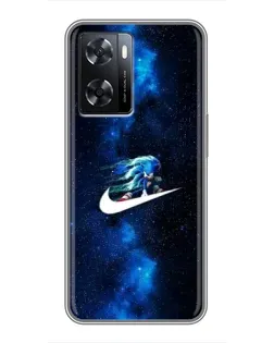 Чохол для OPPO A77 з картинкою «Зірковий шлях Nike»