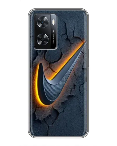 Чохол для OPPO A77 з картинкою «Об'ємний логотип Найк»