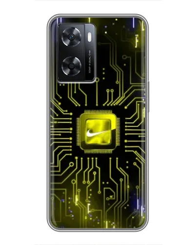 Чохол для OPPO A77 з картинкою «Nike — золота іскра»