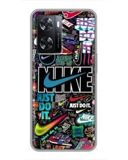 Чохол для OPPO A77 з картинкою «Яскравий колаж Nike»