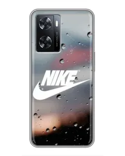 Чохол для OPPO A77 з картинкою «Nike у стилі ретро»