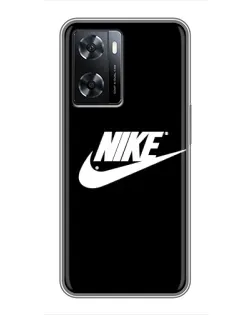 Чохол для OPPO A77 з картинкою «Мазки фарби Nike»