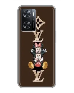 Чехол для OPPO A77 с картинкой «LV и Микки Маус»
