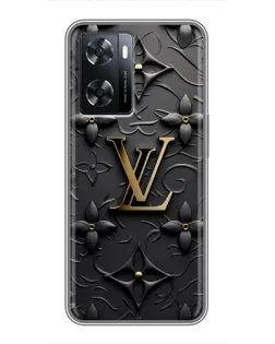 Чехол для OPPO A77 с картинкой «Кожаная текстура LV»
