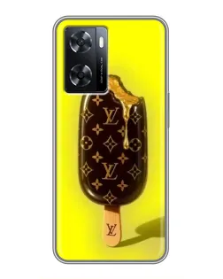 Чехол для OPPO A77 с картинкой «Мороженое от LV»