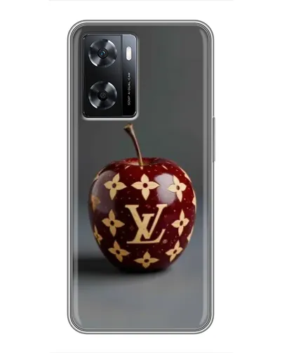 Чехол для OPPO A77 с картинкой «Красное яблоко LV»