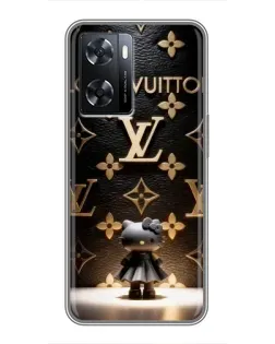 Чехол для OPPO A77 с картинкой «Монограмма с фигурой»
