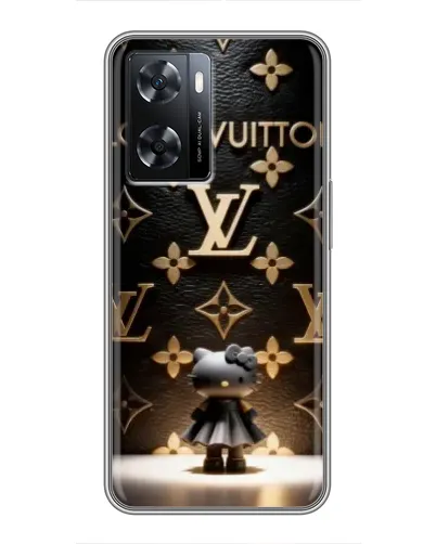 Чехол для OPPO A77 с картинкой «Монограмма с фигурой»