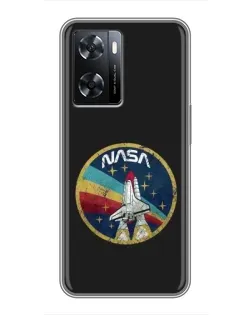 Чохол для OPPO A77 з картинкою «NASA — емблема місії»