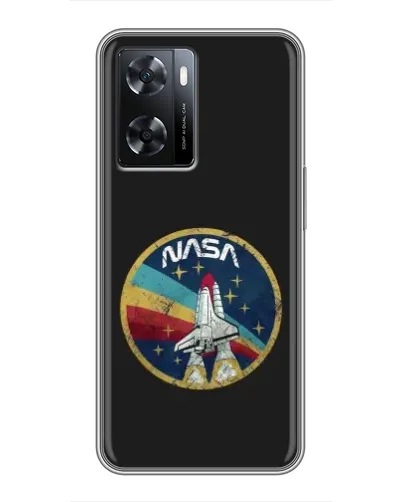 Чехол для OPPO A77 с картинкой «NASA — эмблема миссии»