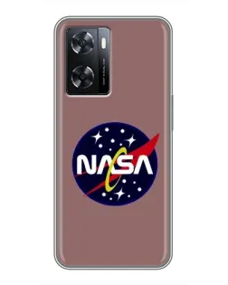 Чохол для OPPO A77 з картинкою «NASA — ретро космос»
