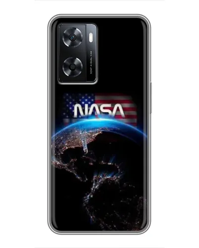 Чехол для OPPO A77 с картинкой «Земля из космоса NASA»