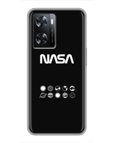 Чехол для OPPO A77 с картинкой «NASA — технический принт»